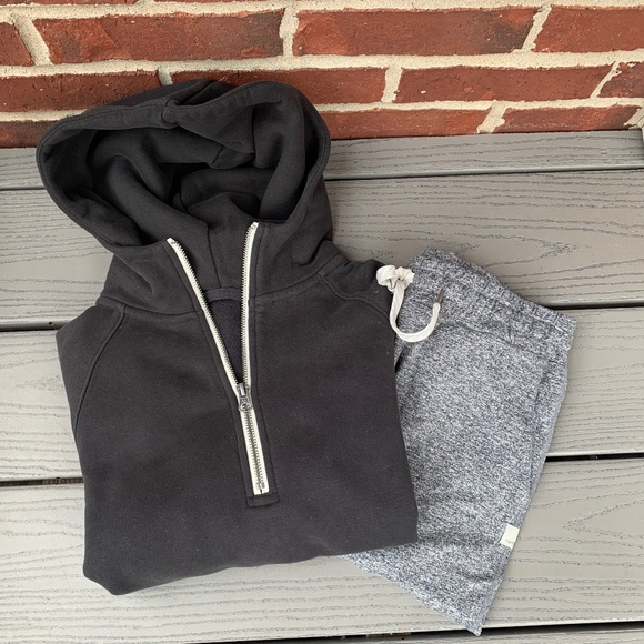 Vuori Restore Half Zip Hoodie and Vuori Performance Jogger Set